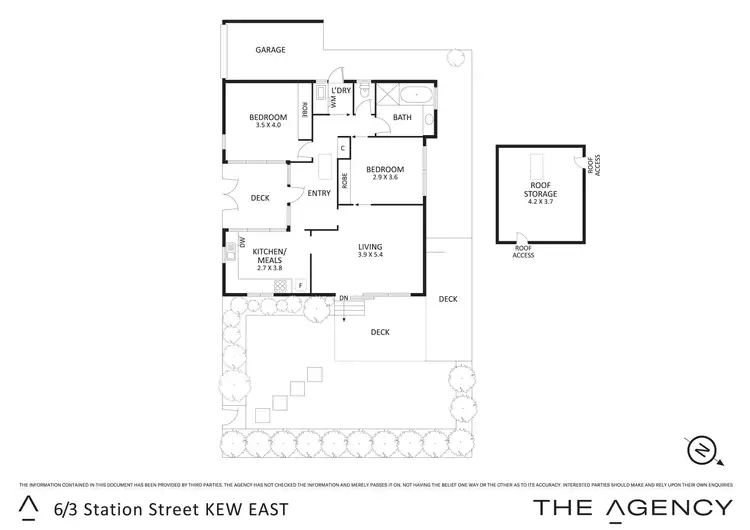 Floorplan of Homely villa listing, 6/3 Station Street, Kew East VIC 3102
