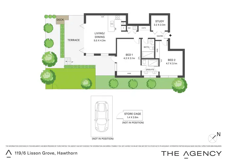 Floorplan of Homely apartment listing, 119/6 Lisson Grove, Hawthorn VIC 3122