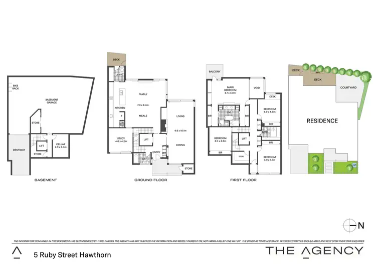 Floorplan of Homely house listing, 5 Ruby Street, Hawthorn VIC 3122