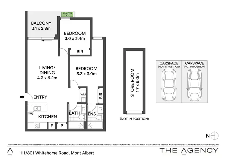 Floorplan of Homely apartment listing, 111/801-803 Whitehorse Road, Mont Albert VIC 3127