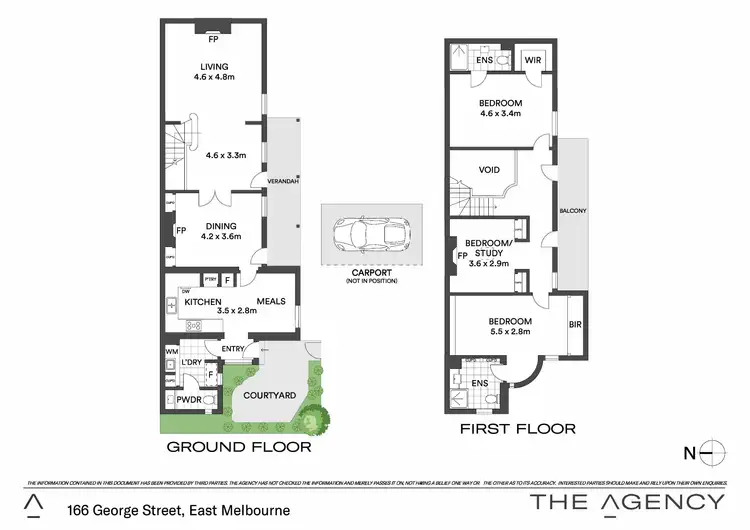 Floorplan of Homely townhouse listing, 166 George Street, East Melbourne VIC 3002