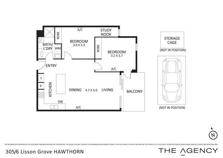 Floorplan of Homely apartment listing, 305/6 Lisson Grove, Hawthorn VIC 3122