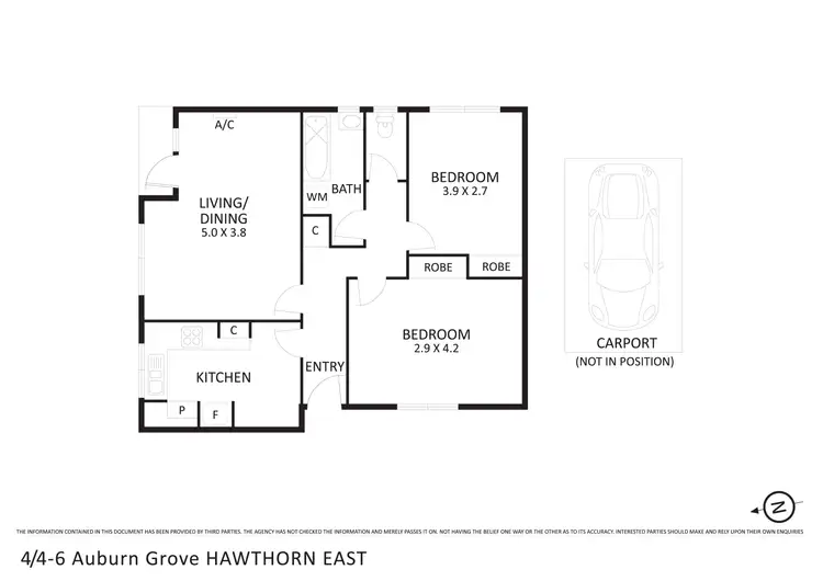 Floorplan of Homely apartment listing, 4/4-6 Auburn Grove, Hawthorn East VIC 3123