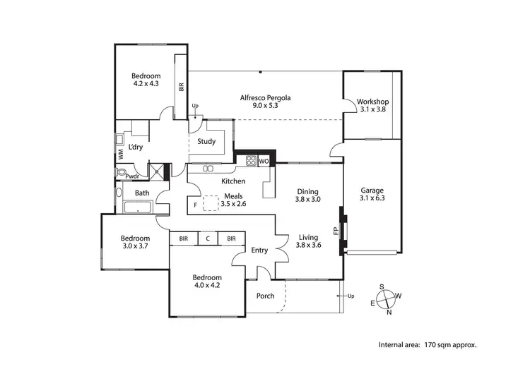 Floorplan of Homely house listing, 7 Murrell Street, Glenroy VIC 3046