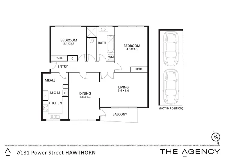 Floorplan of Homely apartment listing, 7/181 Power Street, Hawthorn VIC 3122