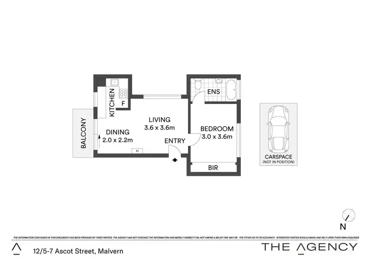 Floorplan of Homely apartment listing, 12/5-7 Ascot Street, Malvern VIC 3144
