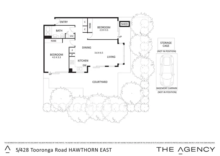 Floorplan of Homely unit listing, 5/428 Tooronga Road, Hawthorn East VIC 3123