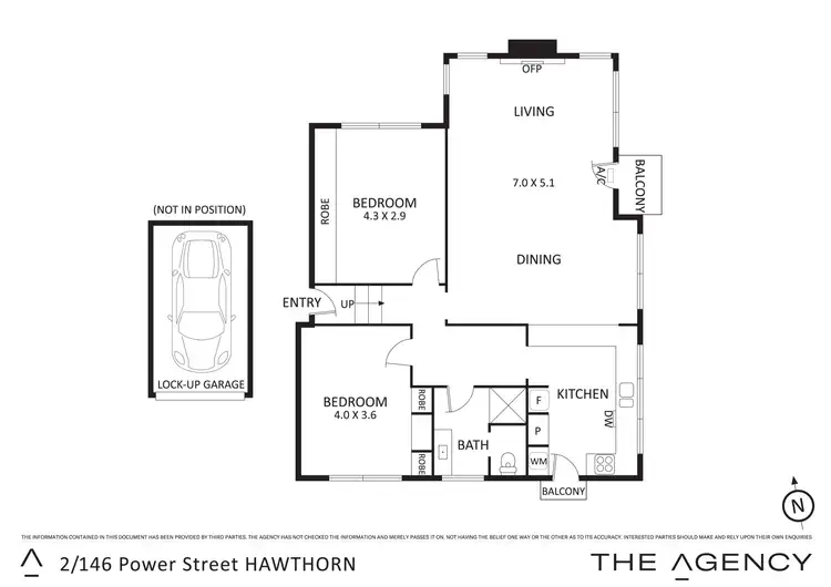 Floorplan of Homely apartment listing, 2/146 Power Street, Hawthorn VIC 3122