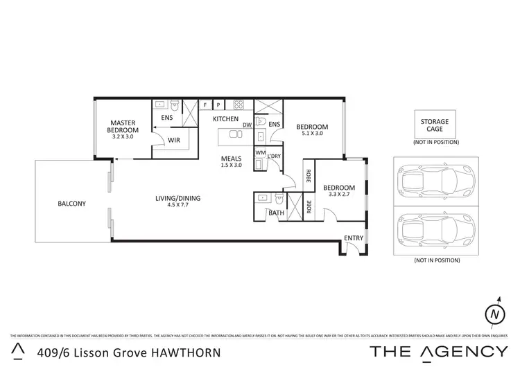 Floorplan of Homely apartment listing, 409/6 Lisson Grove, Hawthorn VIC 3122