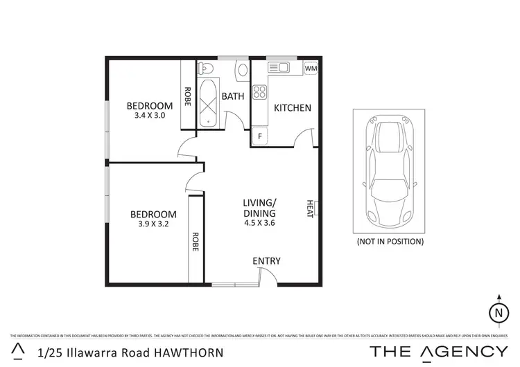 Floorplan of Homely apartment listing, 1/25 Illawarra Road, Hawthorn VIC 3122