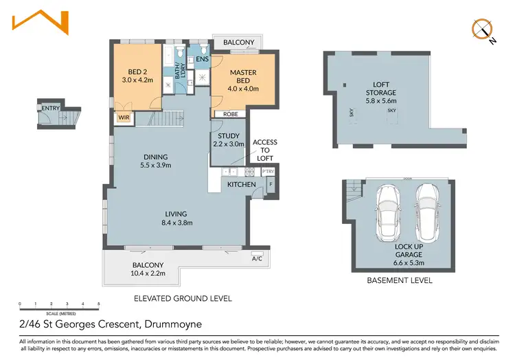 Floorplan of Homely apartment listing, 2/46 St Georges Crescent, Drummoyne NSW 2047
