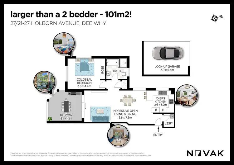 Floorplan of Homely apartment listing, 27/21-27 Holborn Avenue, Dee Why NSW 2099