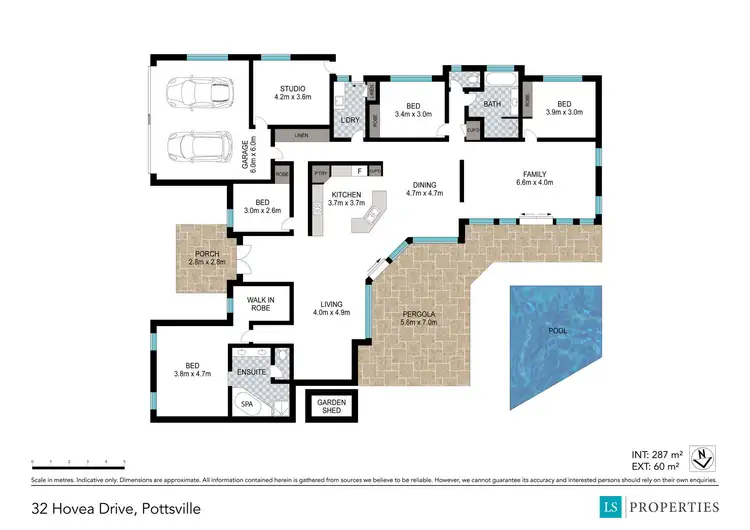 Floorplan of Homely house listing, 32 Hovea Drive, Pottsville NSW 2489
