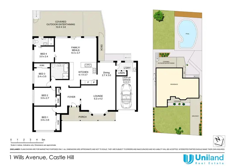 Floorplan of Homely house listing, 1 Wills Avenue, Castle Hill NSW 2154