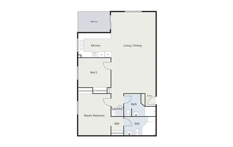 Floorplan of Homely apartment listing, 112/72 Wentworth Avenue, Kingston ACT 2604