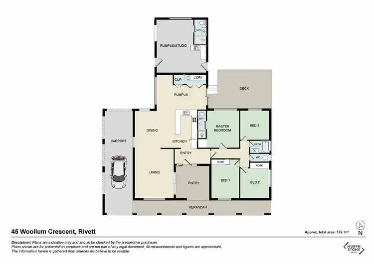 Floorplan of Homely house listing, 45 Woollum Crescent, Rivett ACT 2611
