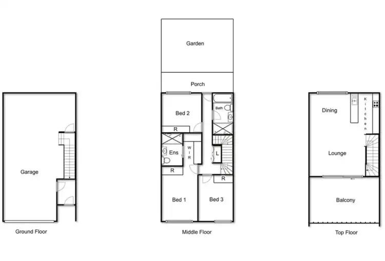 Floorplan of Homely townhouse listing, 74/2 Rouseabout Street, Lawson ACT 2617
