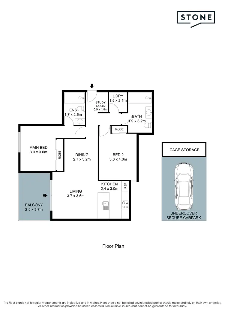 Floorplan of Homely apartment listing, 13/8-10 Park Avenue, Waitara NSW 2077
