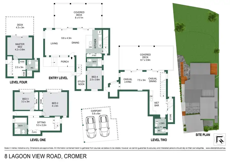 Floorplan of Homely house listing, 8 Lagoon View Road, Cromer NSW 2099