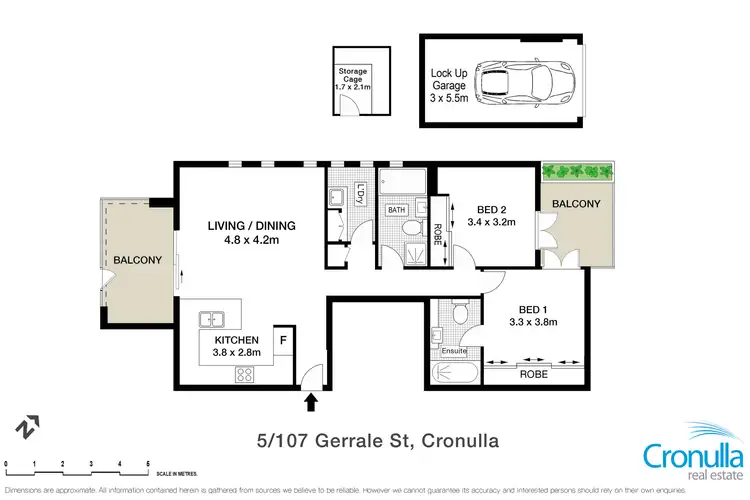 Floorplan of Homely apartment listing, 5/107-109 Gerrale Street, Cronulla NSW 2230
