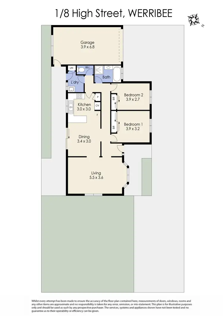 Floorplan of Homely unit listing, 1/8 High Street, Werribee VIC 3030