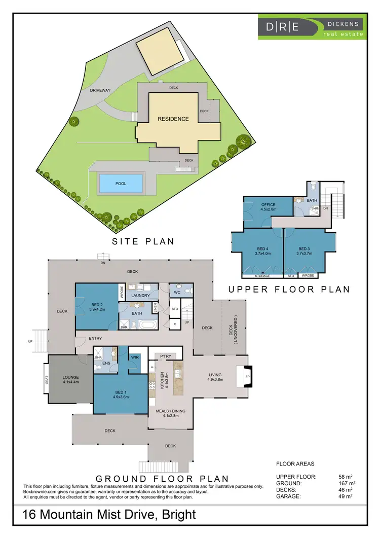 Floorplan of Homely house listing, 16 Mountain Mist Drive, Bright VIC 3741