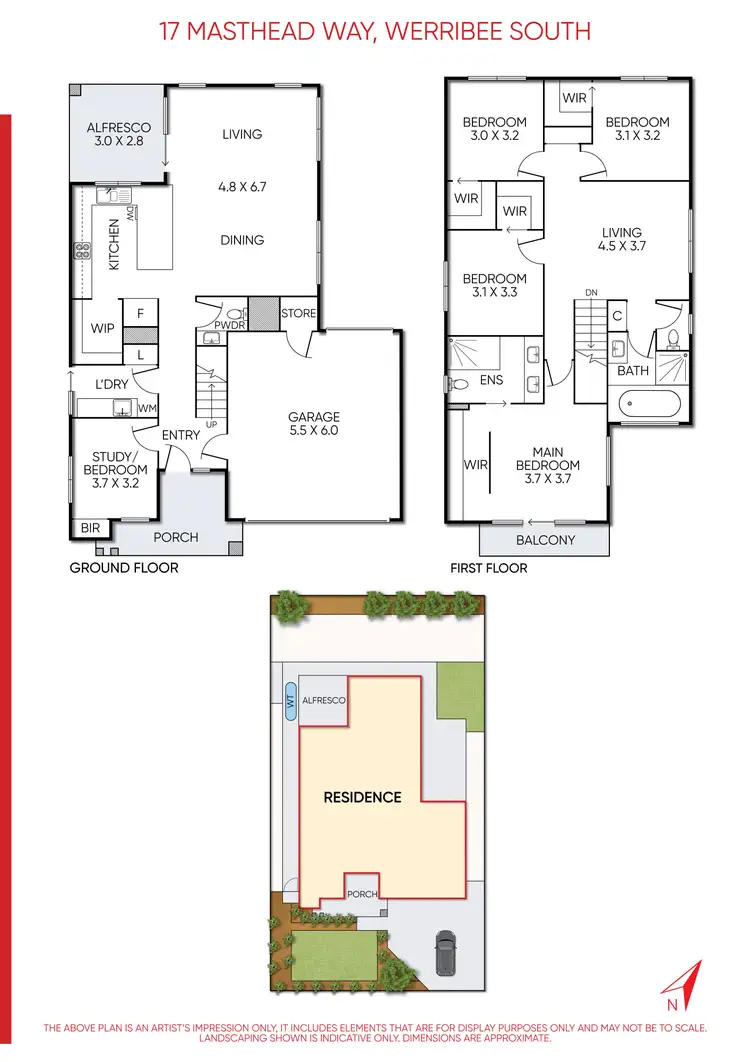 Floorplan of Homely house listing, 17 Masthead Way, Werribee South VIC 3030