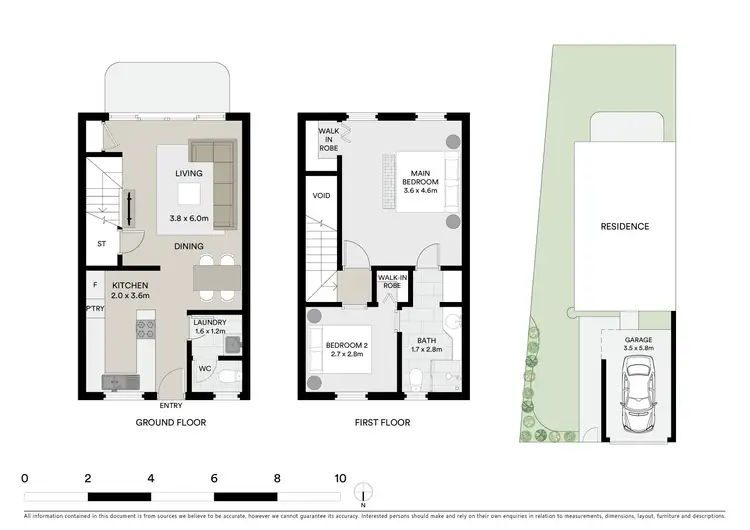 Floorplan of Homely townhouse listing, 10/6-10 Ann Maree Close, Maroochydore QLD 4558