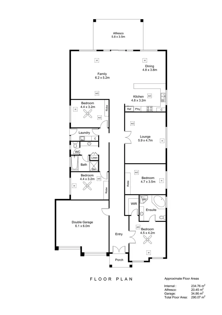 Floorplan of Homely house listing, 16 Arnold Street, Underdale SA 5032