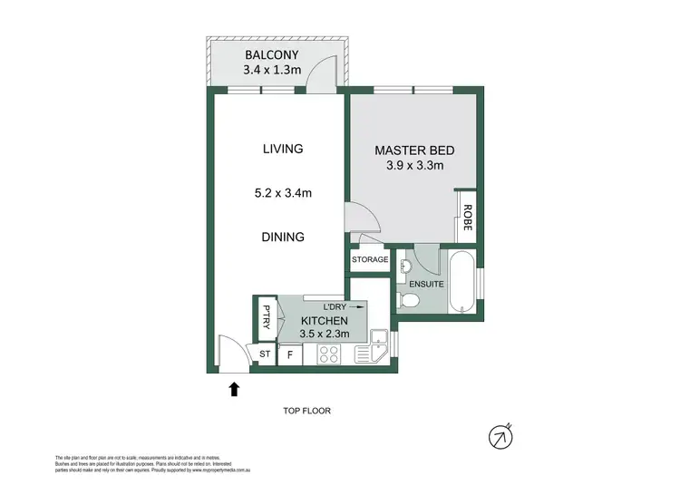 Floorplan of Homely apartment listing, 17/154 Raglan Street, Mosman NSW 2088