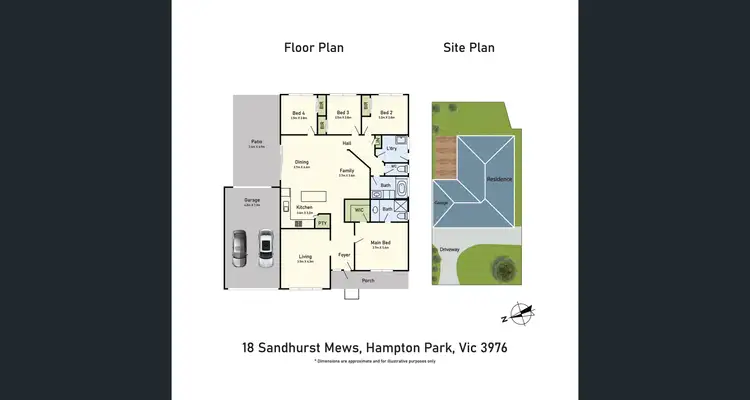 Floorplan of Homely house listing, 18 Sandhurst Mews, Hampton Park VIC 3976