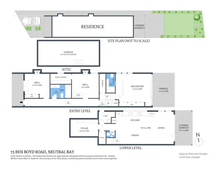Floorplan of Homely house listing, 75 Ben Boyd Road, Neutral Bay NSW 2089