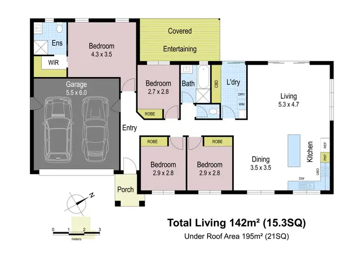 Floorplan of Homely house listing, 21 Manchester Circuit, Longwarry VIC 3816