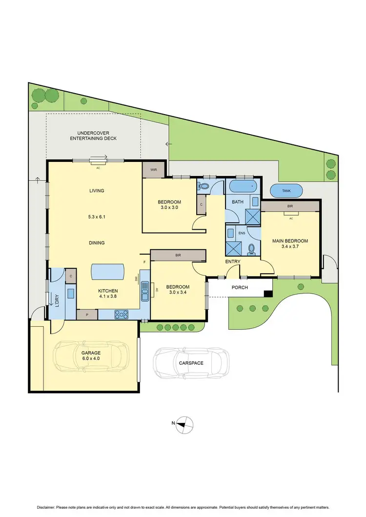 Floorplan of Homely unit listing, 3/3 Chris Court, Oak Park VIC 3046