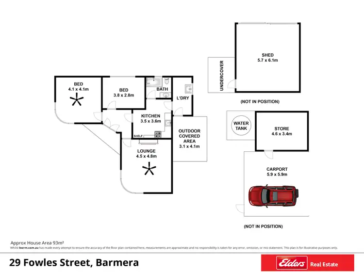 Floorplan of Homely house listing, 29 Fowles Street, Barmera SA 5345