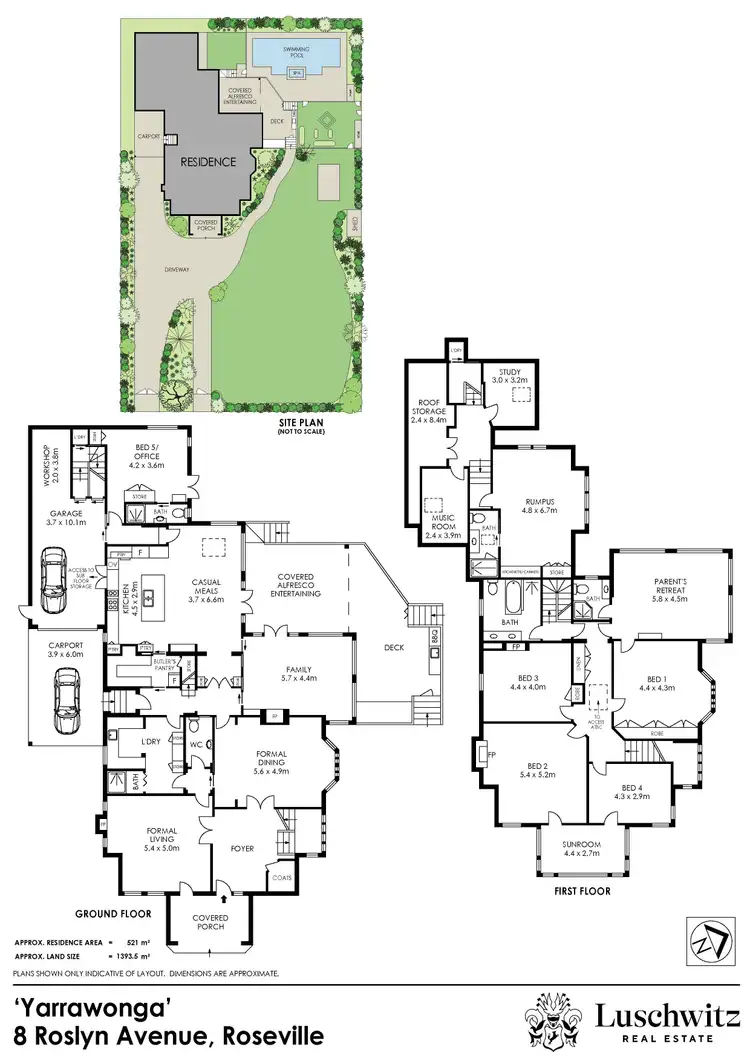 Floorplan of Homely house listing, 8 Roslyn Avenue, Roseville NSW 2069
