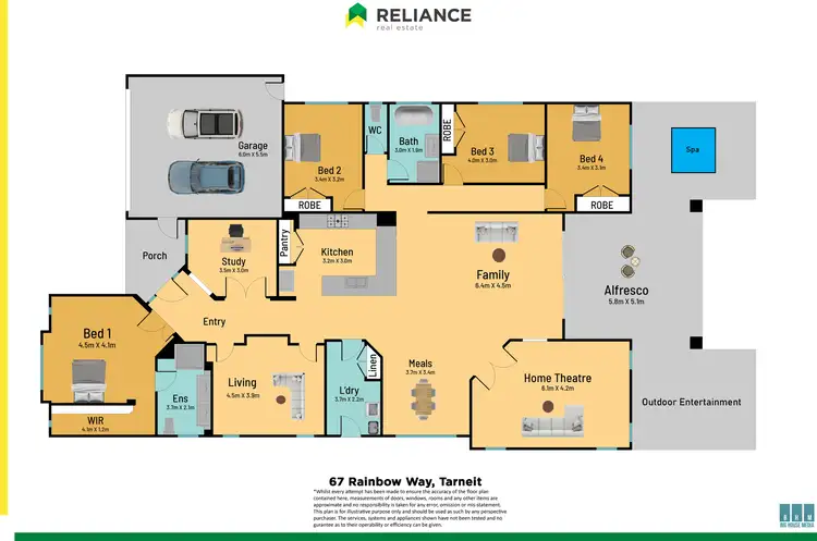 Floorplan of Homely house listing, 67 Rainbow Way, Tarneit VIC 3029