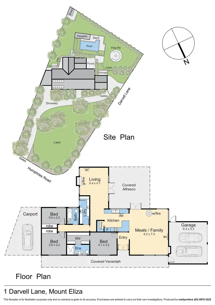 Floorplan of Homely house listing, 1 Darvell Lane, Mount Eliza VIC 3930