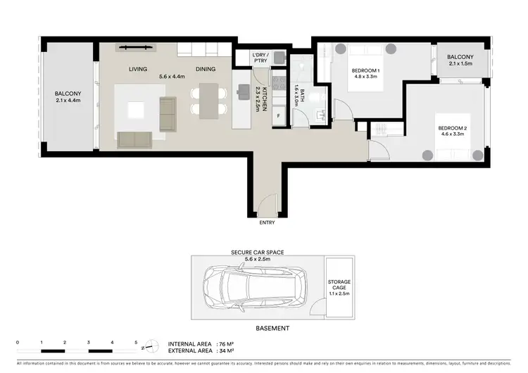 Floorplan of Homely apartment listing, 115/11 Veno Street, Heathcote NSW 2233