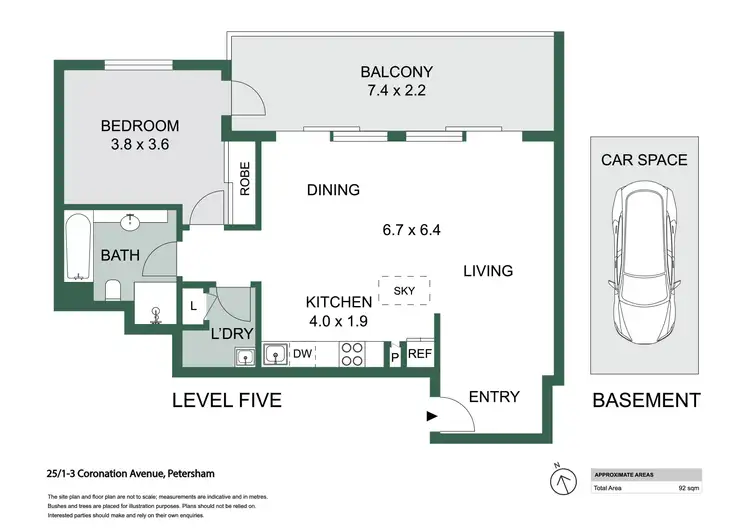 Floorplan of Homely apartment listing, 25/1-3 Coronation Avenue, Petersham NSW 2049