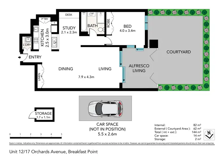 Floorplan of Homely apartment listing, 12/17 Orchards Avenue, Breakfast Point NSW 2137