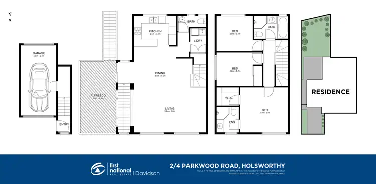 Floorplan of Homely townhouse listing, 2/4 Parkwood Road, Holsworthy NSW 2173