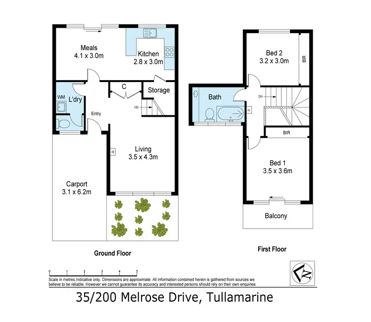 Floorplan of Homely townhouse listing, 35/200 Melrose Drive, Tullamarine VIC 3043