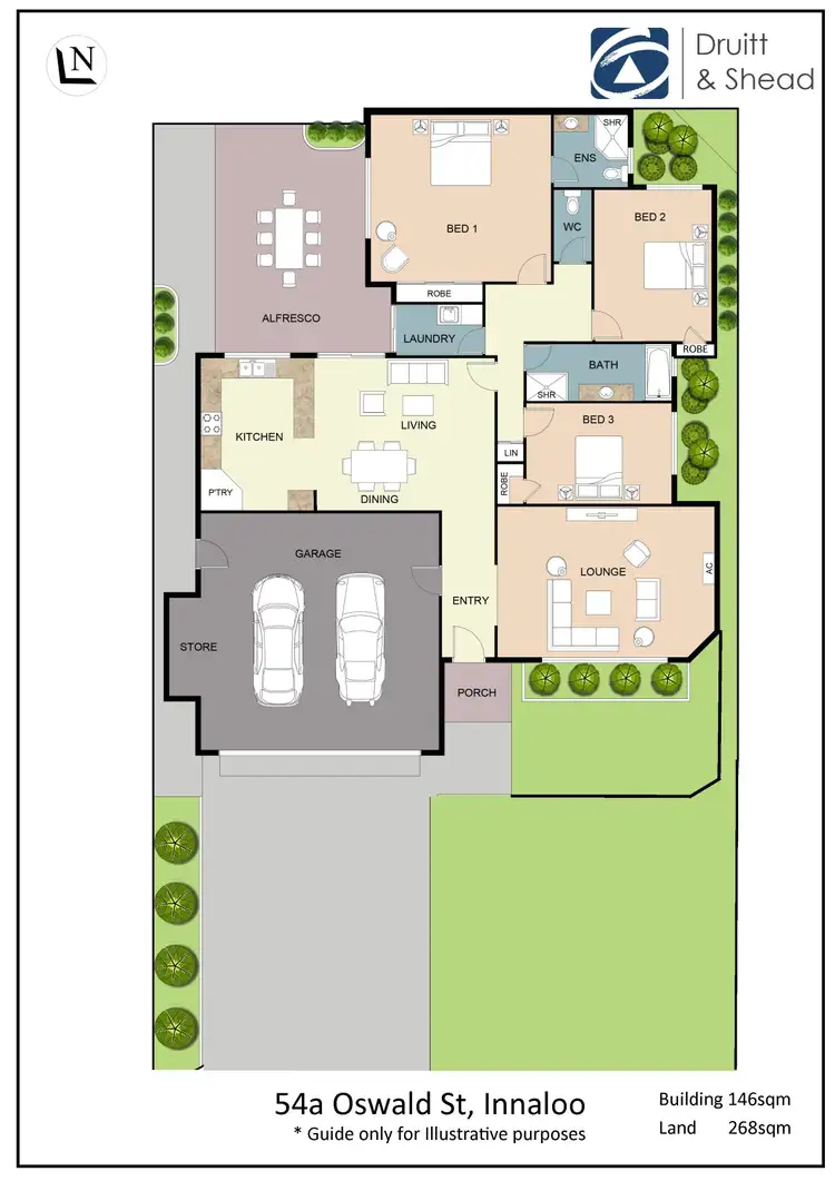 Floorplan of Homely villa listing, 54A Oswald Street, Innaloo WA 6018