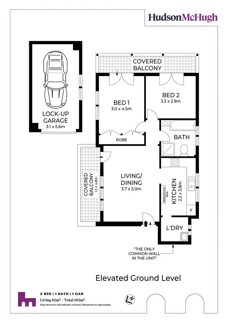 Floorplan of Homely unit listing, 1/48 Bland Street, Ashfield NSW 2131