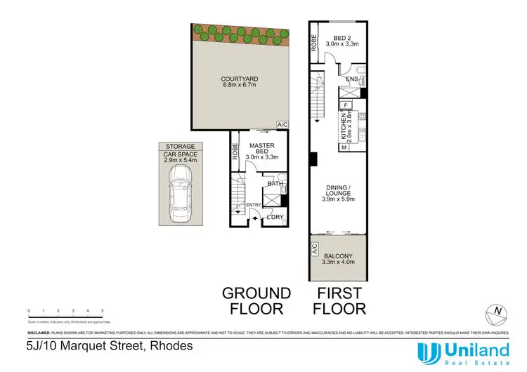 Floorplan of Homely apartment listing, 5J/10-16 Marquet Street, Rhodes NSW 2138