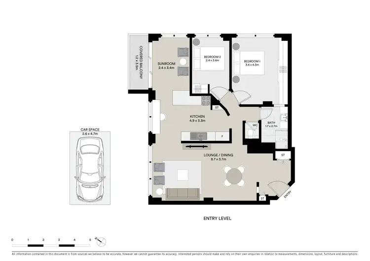 Floorplan of Homely apartment listing, 2/132 Bower Street, Manly NSW 2095