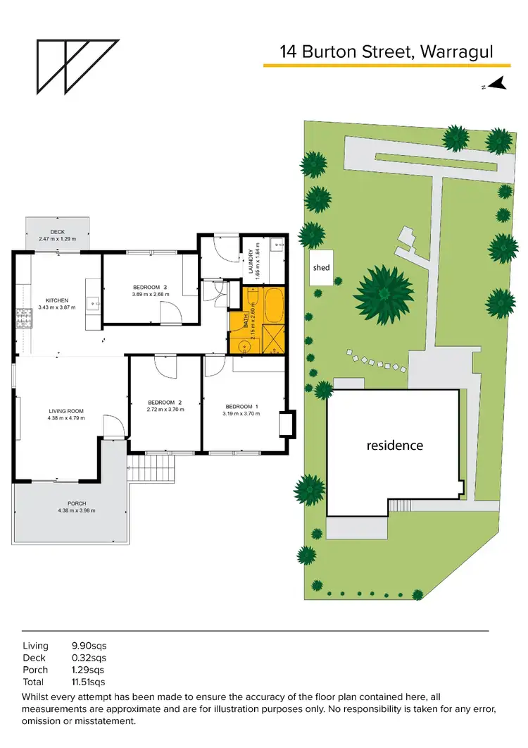 Floorplan of Homely house listing, 14 Burton Street, Warragul VIC 3820