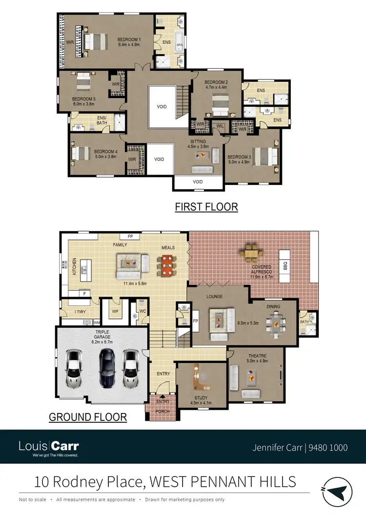 Floorplan of Homely house listing, 10 Rodney Place, West Pennant Hills NSW 2125