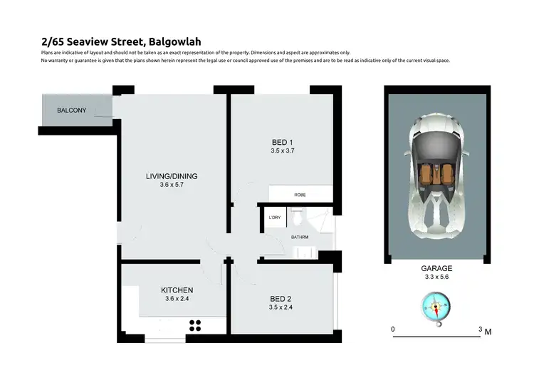 Floorplan of Homely unit listing, 2/65 Seaview Street, Balgowlah NSW 2093